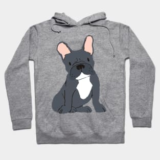 Black and White French Bulldog Hoodie